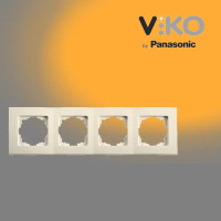  Рамка четверная горизонтальная крем VIKO LINNERA 